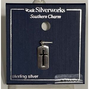 Belk Silverworks Southern Charm Sterling Silver Cross Tag Charm